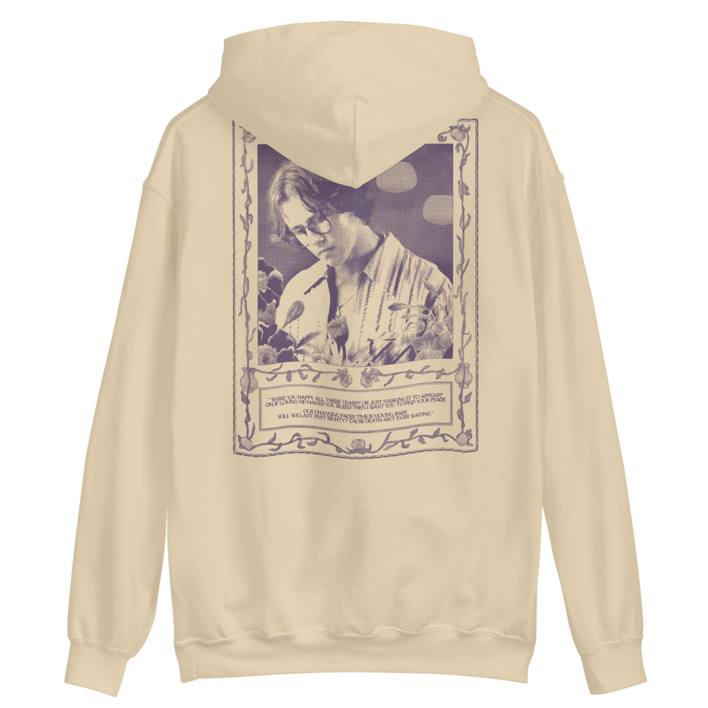 "Love Worth Saving" David Kushner Portrait Hoodie Back